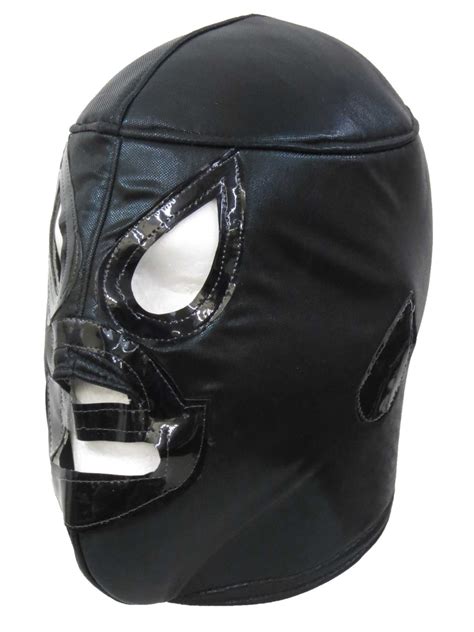 El Santo adult lucha libre wrestling mask (pro-fit) costume wear - Black