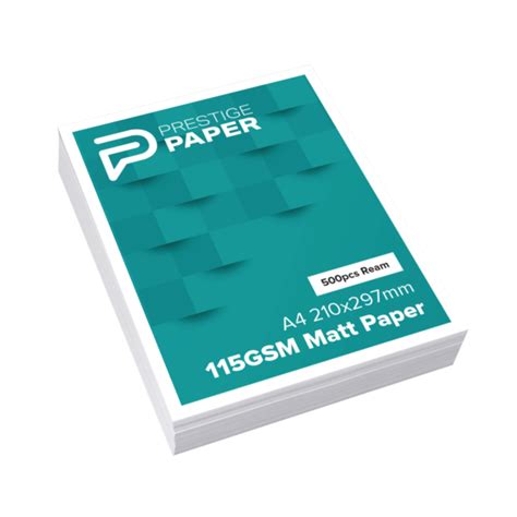 A4 115gsm Matt Paper(500 Sheets) - Prestige Paper