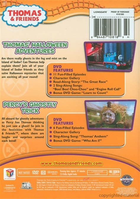 Thomas & Friends: Thomas' Halloween Adventures / Percy's Ghostly Trick (Double Feature) (DVD ...