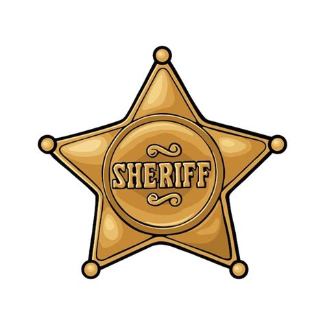 Free Western Clipart Sheriff Badge