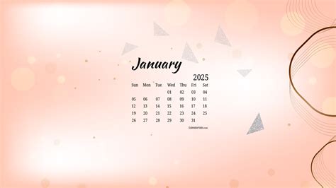 January 2025 Calendar Cute Wallpaper - Marne Sharona