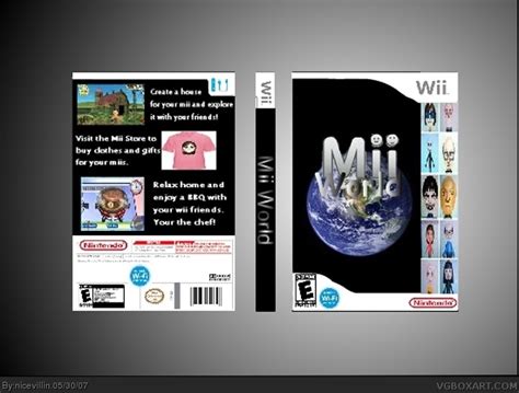 Mii World Wii Box Art Cover by nicevillin