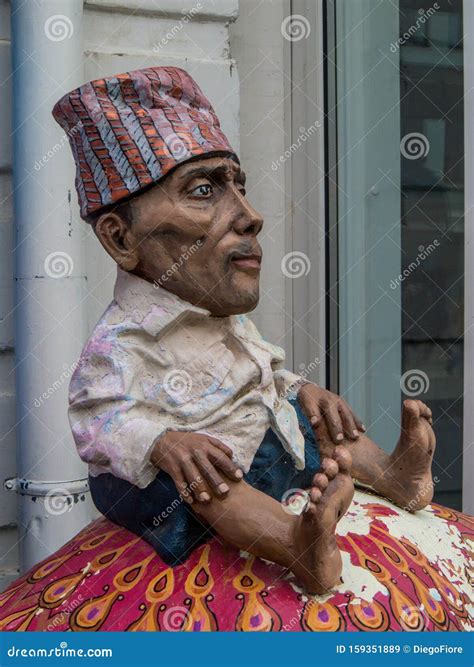 Monument To Chandra Bahadur Dangi, Kazan, Russia Editorial Stock Image ...