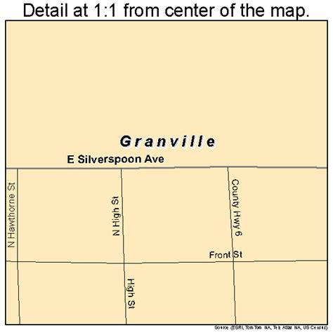 Granville Illinois Street Map 1731017