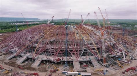 Stadium Under Construction. New Football Stadium Under Construction ...