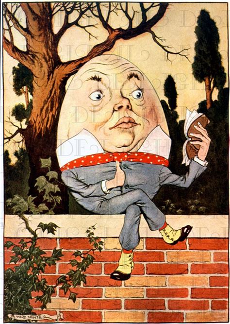 From FIRST Edition. Humpty Dumpty Reads a Good Book. ALICE in ...