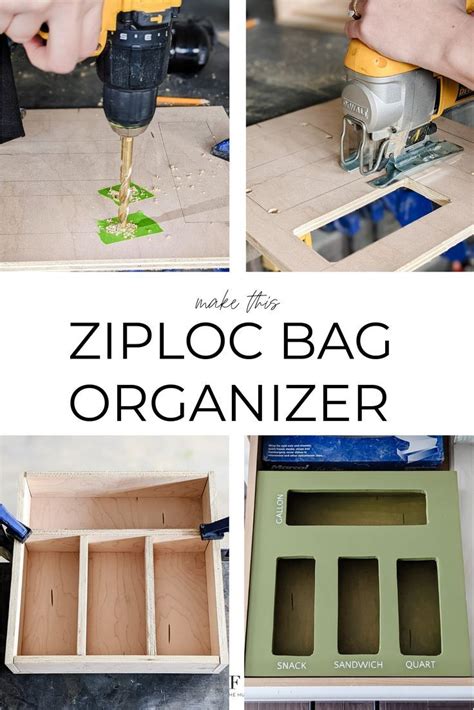 DIY Ziploc Bag Organizer | Diy ziploc bag organizer, Storage bags diy ...