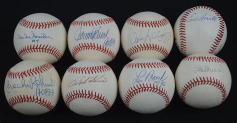 Lot Detail - MLB Hitters Collection of 8 Autographed Baseballs