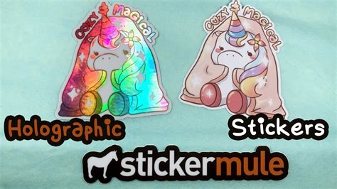 🐴 Sticker Mule Holographic Stickers Review 🐴 - YouTube