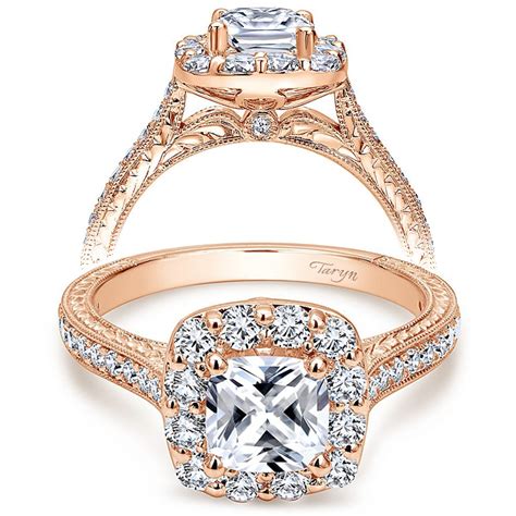 Rose Gold Cushion Cut Engagement Rings - Engagement Rings