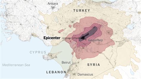 Maps: 7.8-Magnitude Earthquake Strikes Turkey, Syria, Lebanon and Israel - The New York Times