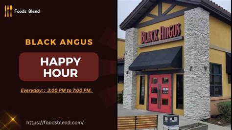 Black Angus Happy Hour Times Menu and Prices 2024