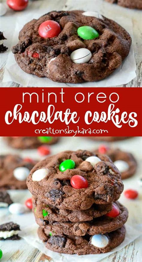 Oreo Mint Chocolate Cookies Recipe - Creations by Kara