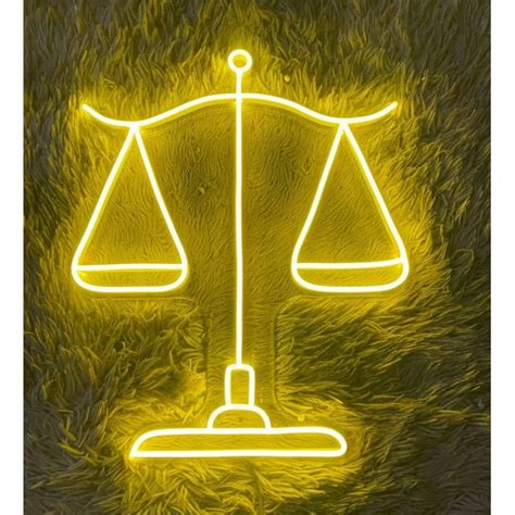 Glowneon Scales Of Justice Neon Sign, Law office Wall Art Decor - Walmart.com