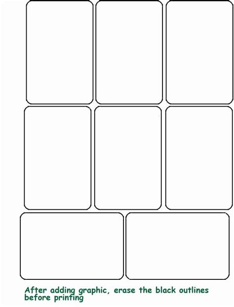 Playing Card Template Word Lovely Playing Card Template | Blank playing cards, Printable playing ...