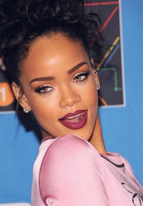 Rihanna - Make up glamour | Rihanna makeup, Sheer pink dress, Rihanna