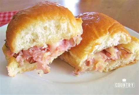 Hawaiian Ham and Cheese Rolls - The Country Cook