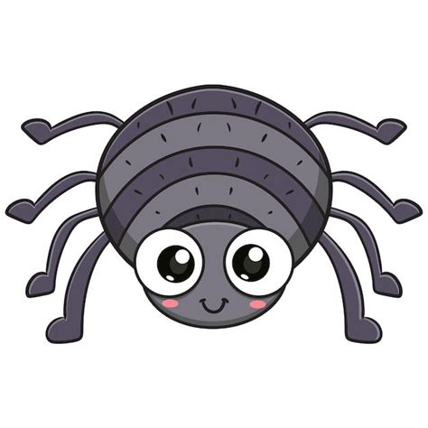 Premium Vector | Vector illustration of cute spider cartoon | Spider cartoon, Vector ...