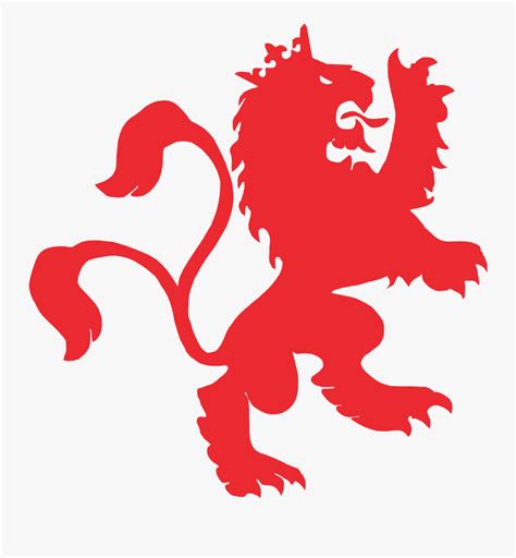 Red Lion Logos Clipart Black And White Library - San Beda Lion Logo ...