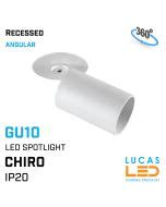 Recessed LED Spotlight GU10 - IP20 - Ceiling & Wall fitting light ...