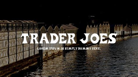 Trader Joes Font : Download Free for Desktop & Webfont