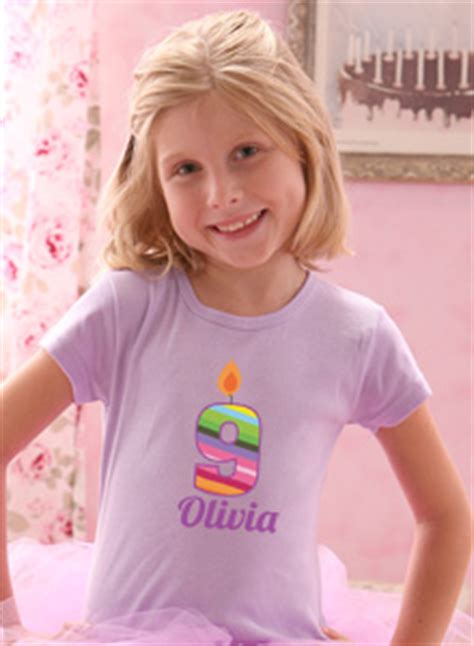 9th Birthday Party T-shirts - Girls Ninth Birthday Shirts