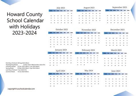 Howard County Schools Calendar 2024 - Aili Lorine