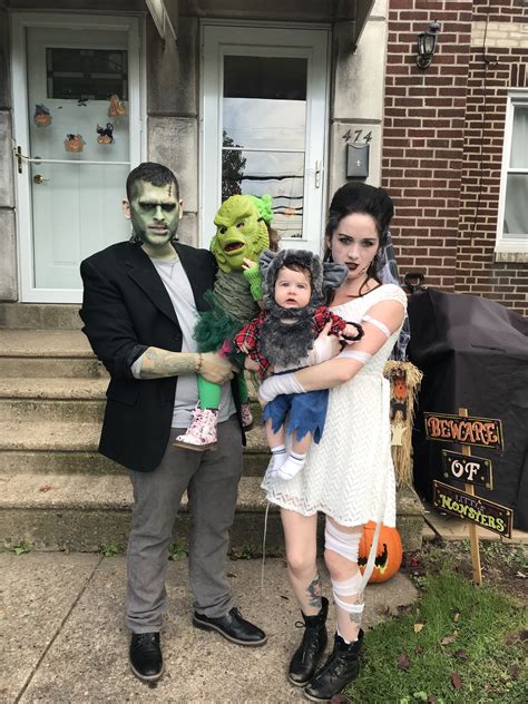 Universal monsters Halloween family costumes- Frankenstein, the bride ...