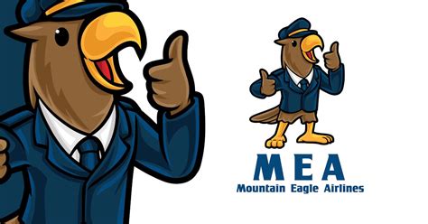 Eagle Airlines Logo Mascot Template by StringLabs on Envato Elements