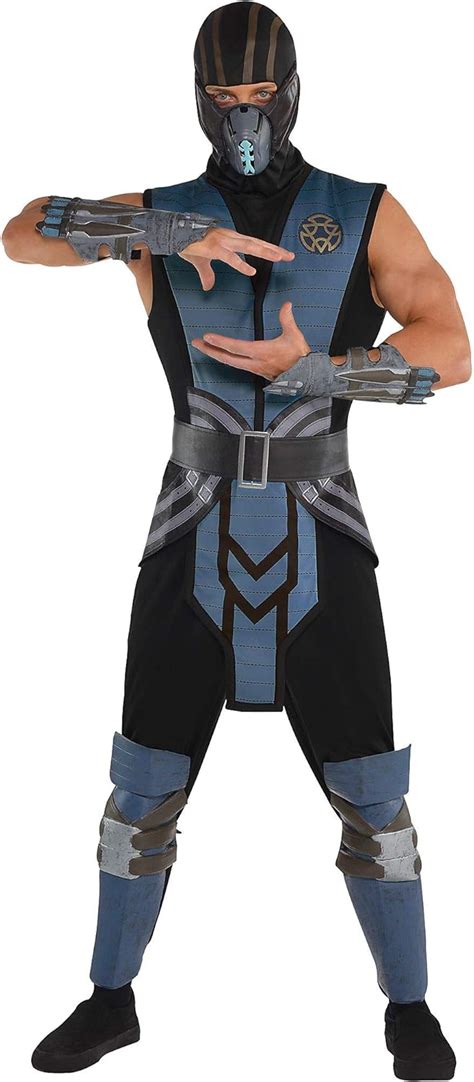 Party City Sub-Zero Halloween Costume for Adults, Mortal Kombat X, Small, with Accessories ...