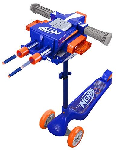 NERF Elite 3-Wheel Blaster Scooter with Dual Trigger and Rapid Fire Action – BrickSeek