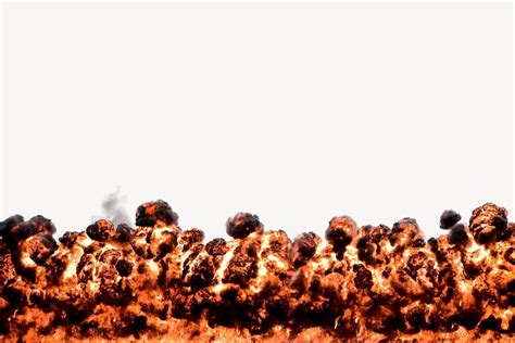 Bomb blast border, fire explosion | Premium PSD - rawpixel