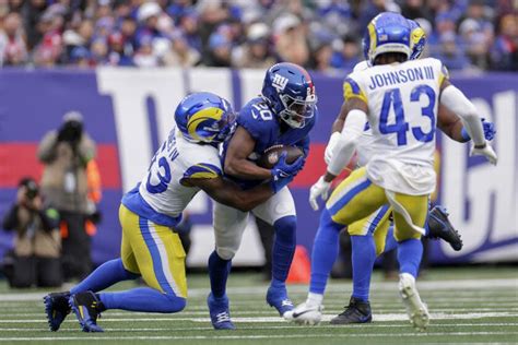 Rams' 26-25 road win over the New York Giants by the numbers