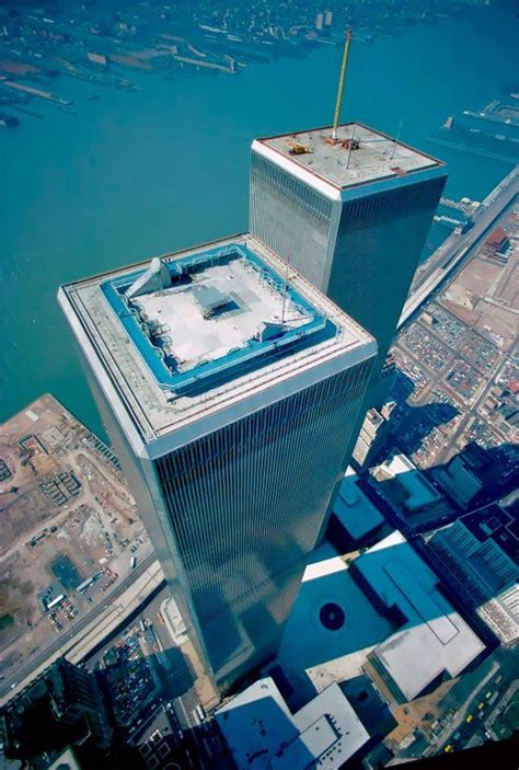 This is what the top of the Twin Towers looked like during the 1970’s ...