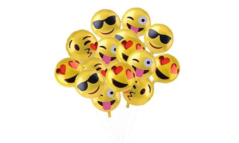 16 Emoji Face Balloons | Groupon