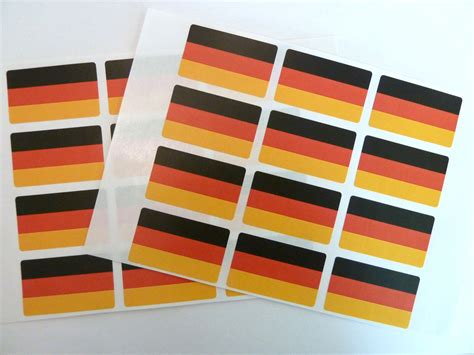 Germany Self-Stick Flag Labels Self-Adhesive German Flag Stickers | eBay