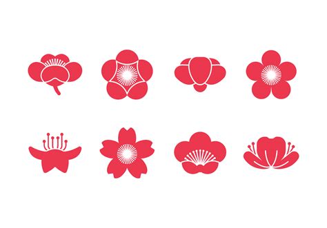 Plum Flower Vector