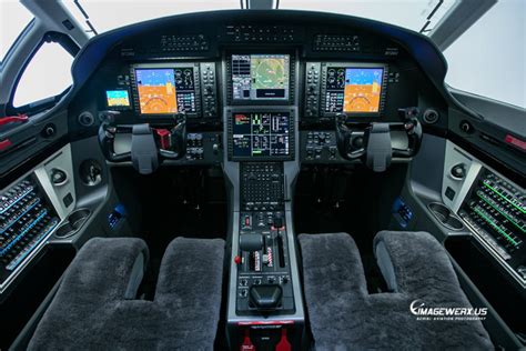 Pilatus PC12-NG N124U Cockpit - ImageWerx Aerial & Aviation Photography