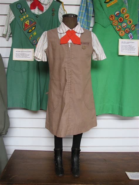 Brownie and Junior Girl Scout uniforms from the 1970s. I wanted to be a Brownie so badly, but ...