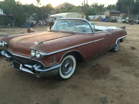 1958 Cadillac Eldorado Biarritz Convertible- Factory Red interior with ...