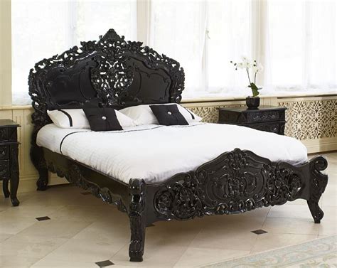 French Rococo Bed in Black — The Rococo Bed by Riviera Home | French ...