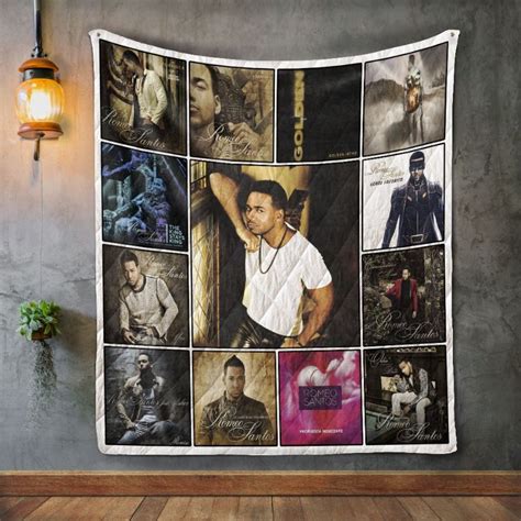 Romeo Santos Album Covers Quilt Blanket - Teeruto