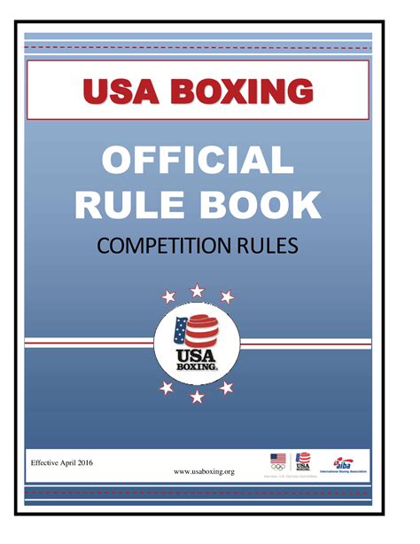 USA Boxing Competition Rules Final - USA BOXING OFFICIAL RULE BOOK ...