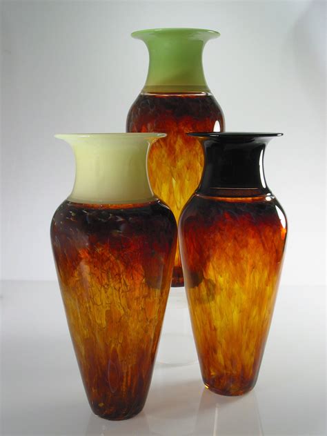 Tall Safari Series Vase by David Leppla (Art Glass Vase) | Artful Home