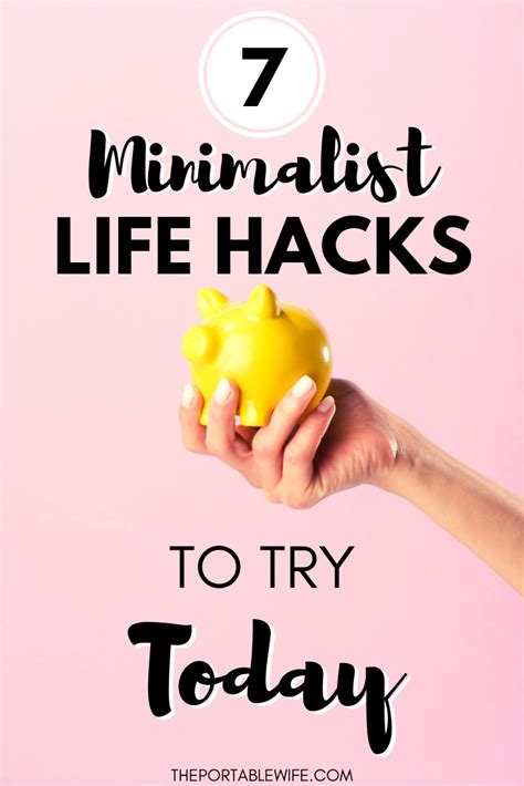 7 Minimalist Lifestyle Tips That Save Time and Money - The Portable Wife