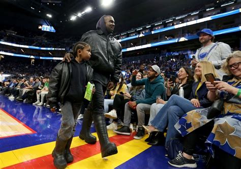 Kanye West Takes Son Saint to Basketball Game Amid Instagram Suspension | Entertainment Tonight