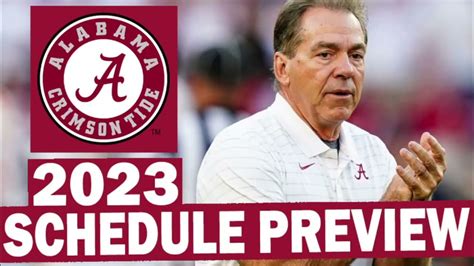 Alabama 2023 Schedule Preview - Win Big Sports