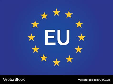 Eu flag european union Royalty Free Vector Image