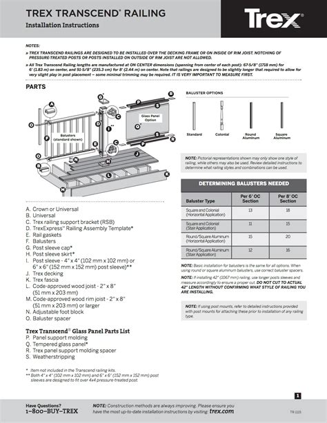 Trex Transcend Railing Installation Guide 2016 - TimberTown