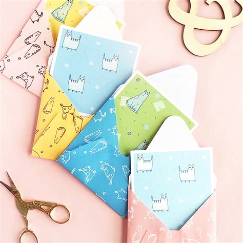 DIY Cat Patterned Stationery